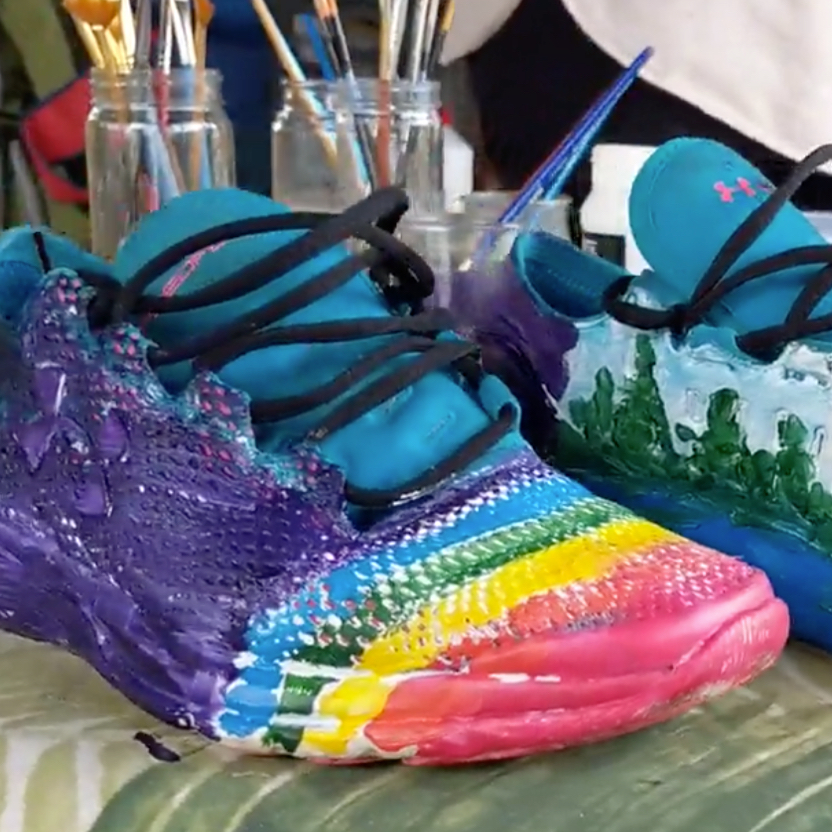 Alesheia’s shoe art