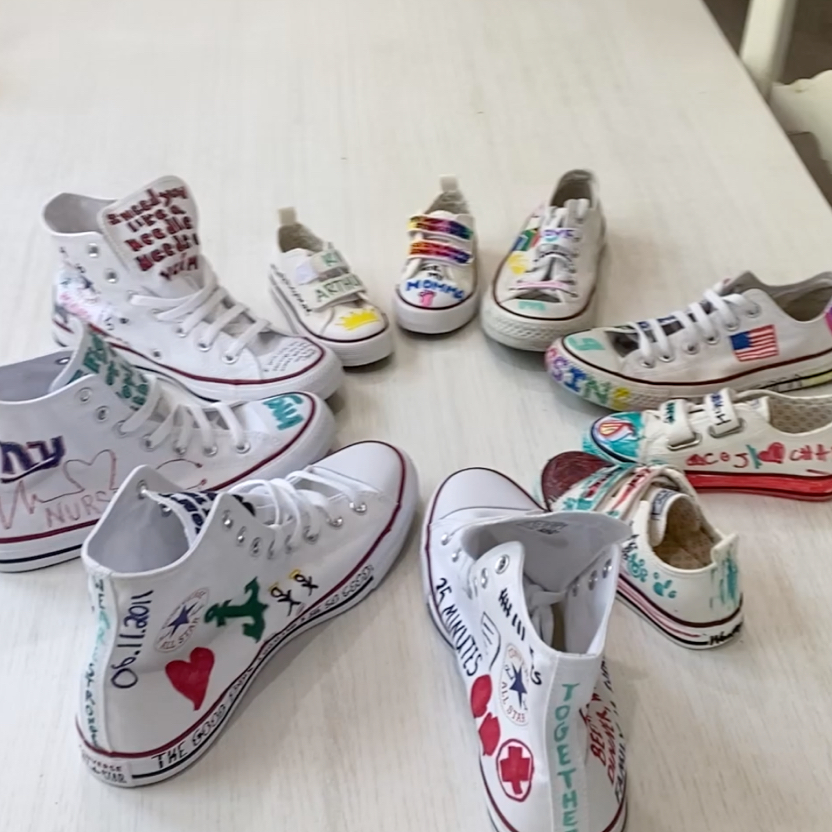 Lauren’s and Dave’s shoe art