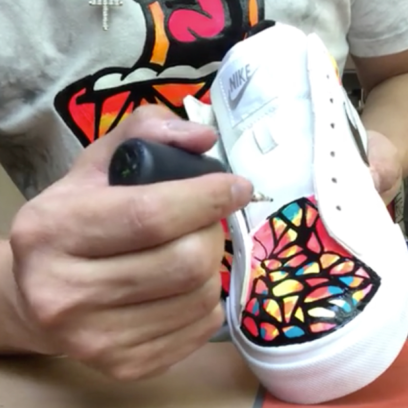 Ed the Artist’s shoe art