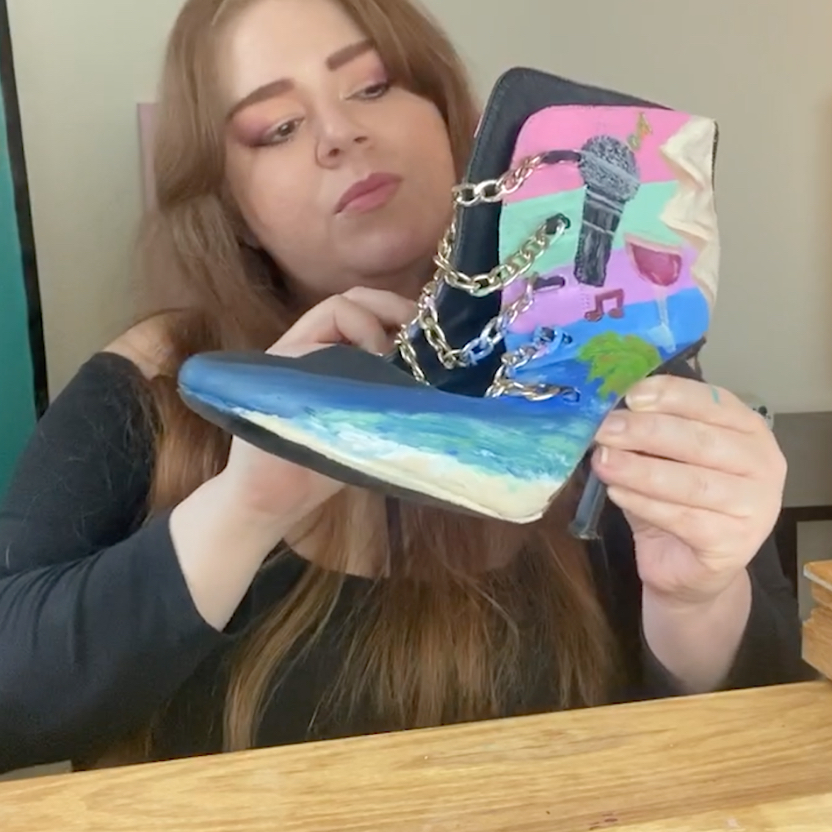 Alicia’s shoe art